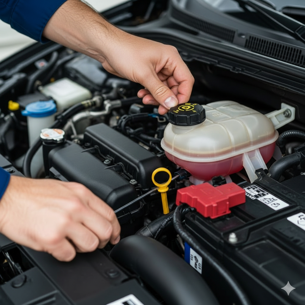 Fahrzeug Fluessigkeitsstaende